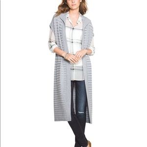 White House Black Market Hoodie Duster